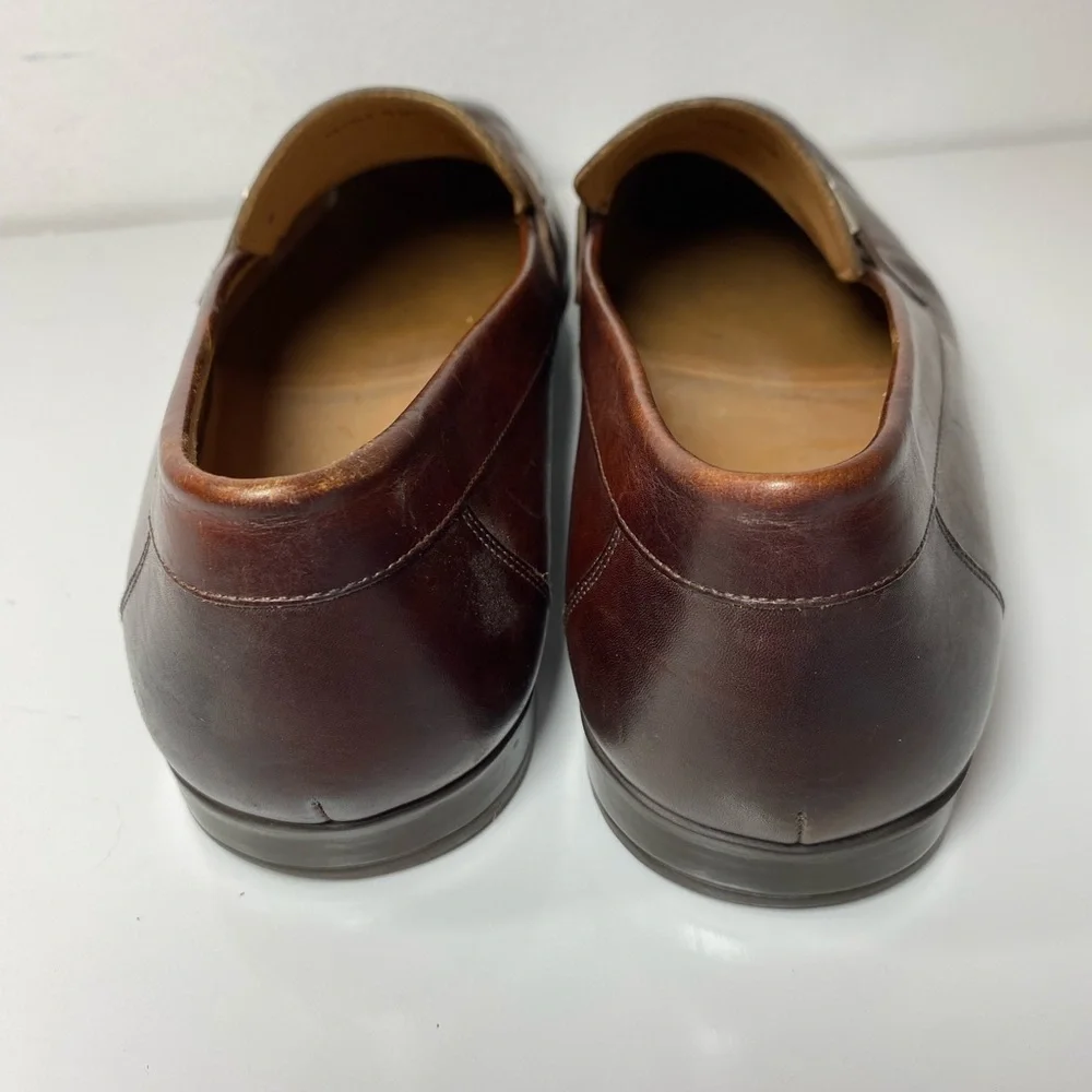 MAGNANNI Men's Brown Leather LINO Loafers Shoes 15061 Size 9.5 M‎ Made in Spain